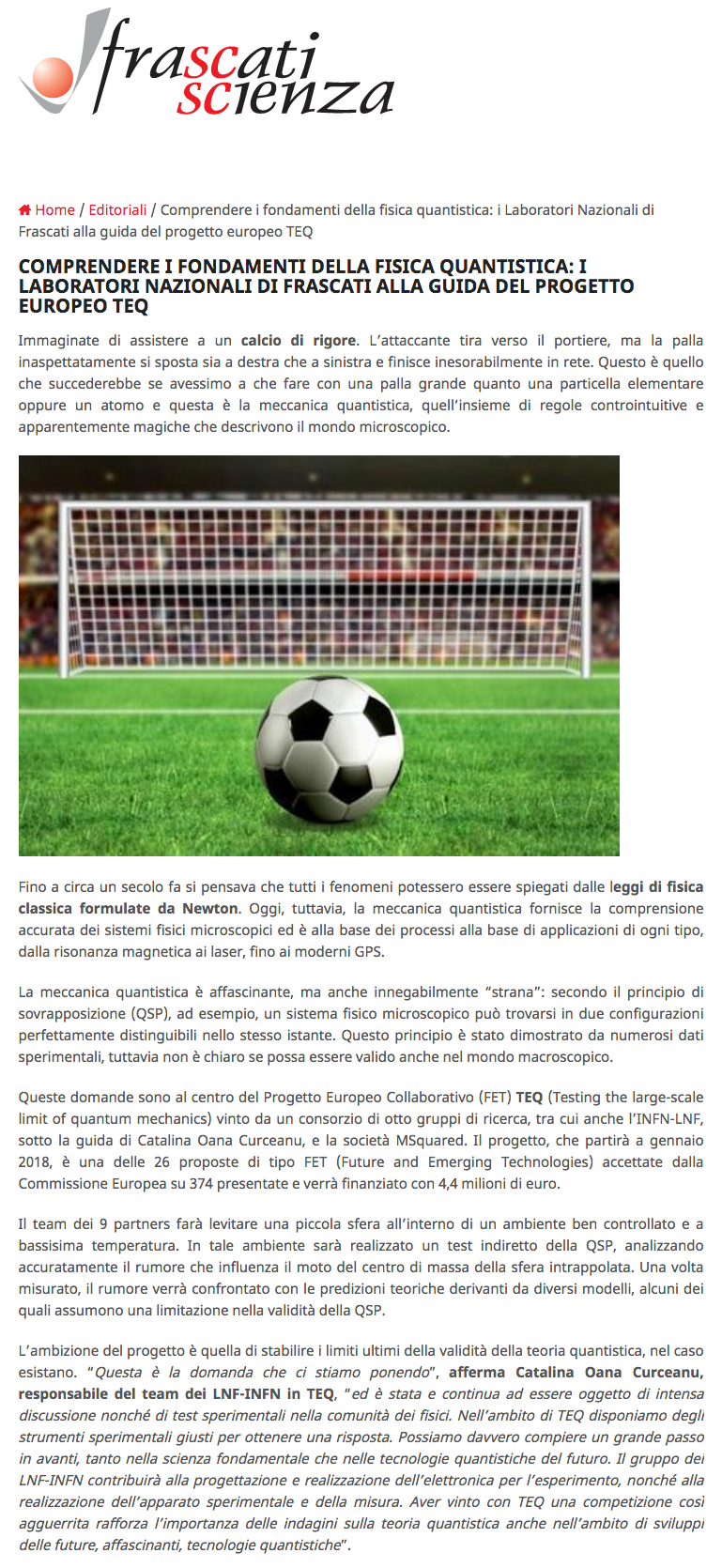 Frascati scienza